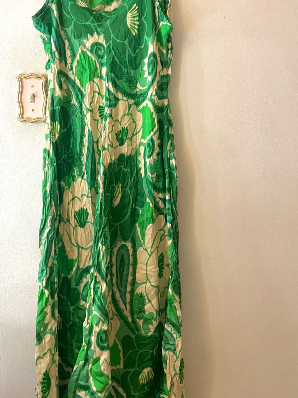 FARM Rio Green Floral Ring-Waist Midi Dress - Picture 3 of 3